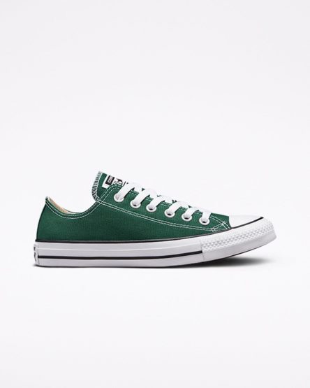 Zapatillas Bajas Converse Chuck Taylor All Star Seasonal Color Hombre Verde Blancas Negras | PE 45078W